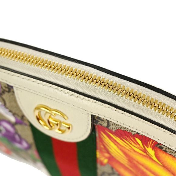 Gucci Gg Pattern Ophidia Flora Shoulder #81748G10B - Picture 11 of 15